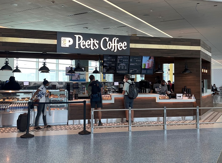 Peets Coffee Shop in the New Concourse